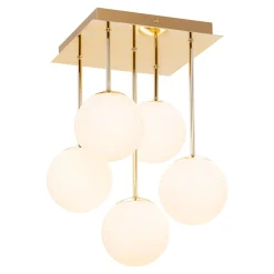 Lampa sufitowa kule złota MEFISTO 5