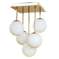 Lampa sufitowa kule złota MEFISTO 5