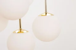 Lampa sufitowa kule złota MEFISTO 5