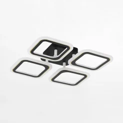 Lampa sufitowa LED 39,4 cm czarno-złota STELLAR z pilotem