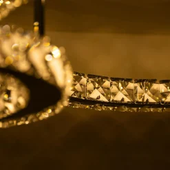 Lampa sufitowa LED 2 pierścienie chrom GIRONA