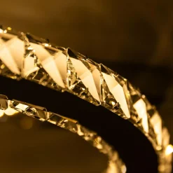 Lampa sufitowa LED 2 pierścienie chrom GIRONA