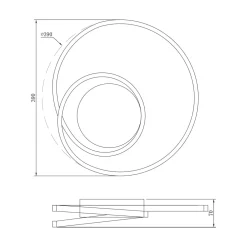 Lampa sufitowa LED biała WILLIS