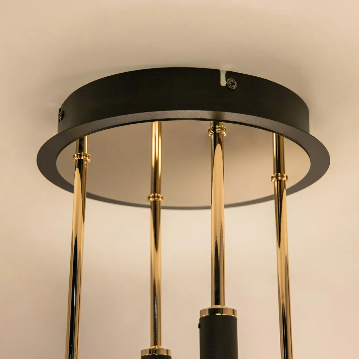 Lampa sufitowa LED LARA czarno-złota