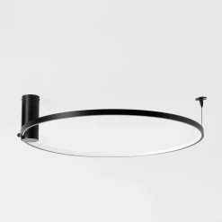 Lampa sufitowa LED pierścieniowa czarna HORIK 60 cm
