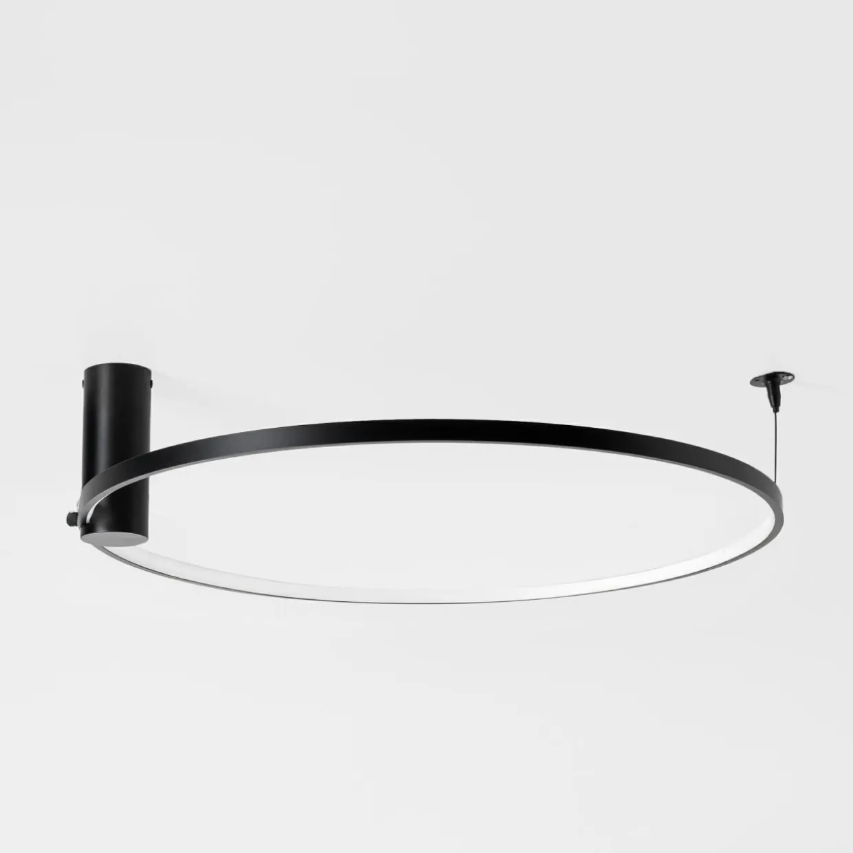 Lampa sufitowa LED pierścieniowa czarna HORIK 60 cm