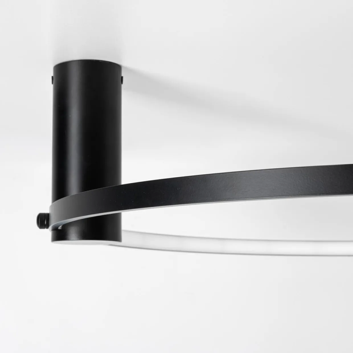 Lampa sufitowa LED pierścieniowa czarna HORIK 60 cm