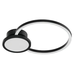 Lampa sufitowa LED pierścieniowa czarna DESIO