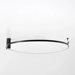 Lampa sufitowa LED pierścieniowa czarna HORIK 90 cm