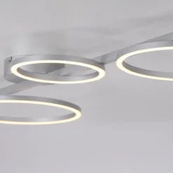 Lampa sufitowa LED srebrna MINI RITUS