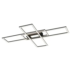 Lampa sufitowa LED 45W czarna ASMIN z pilotem