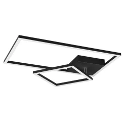 Lampa sufitowa LED 25W czarna PADELLA