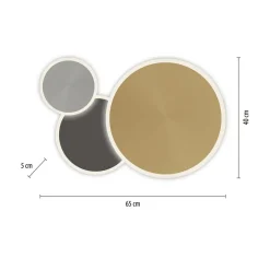 Lampa sufitowa LED Wi-Fi Q-PIATO z pilotem