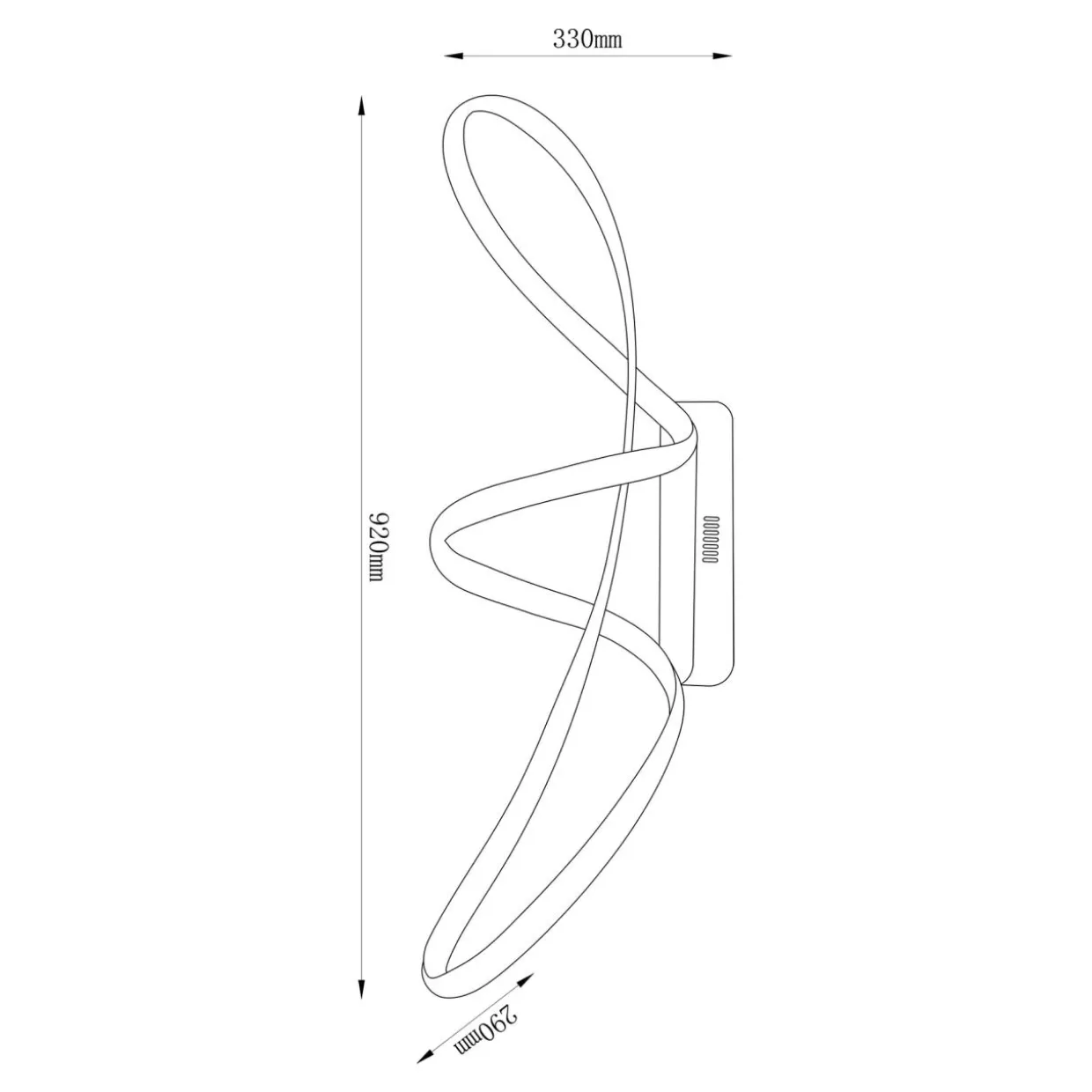 Lampa sufitowa LED złota FERMI