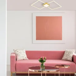 Lampa sufitowa LED złota HEX 100 cm