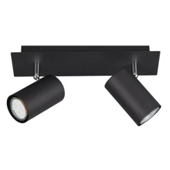 Lampa sufitowa listwa 2 reflektory czarna MARLEY