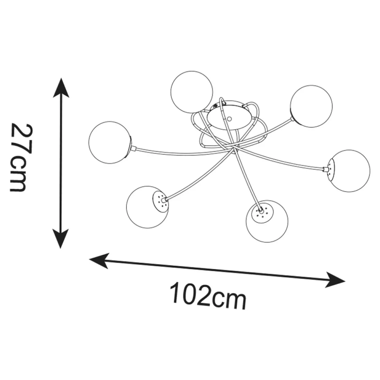 Lampa sufitowa LIXA CL20004-6
