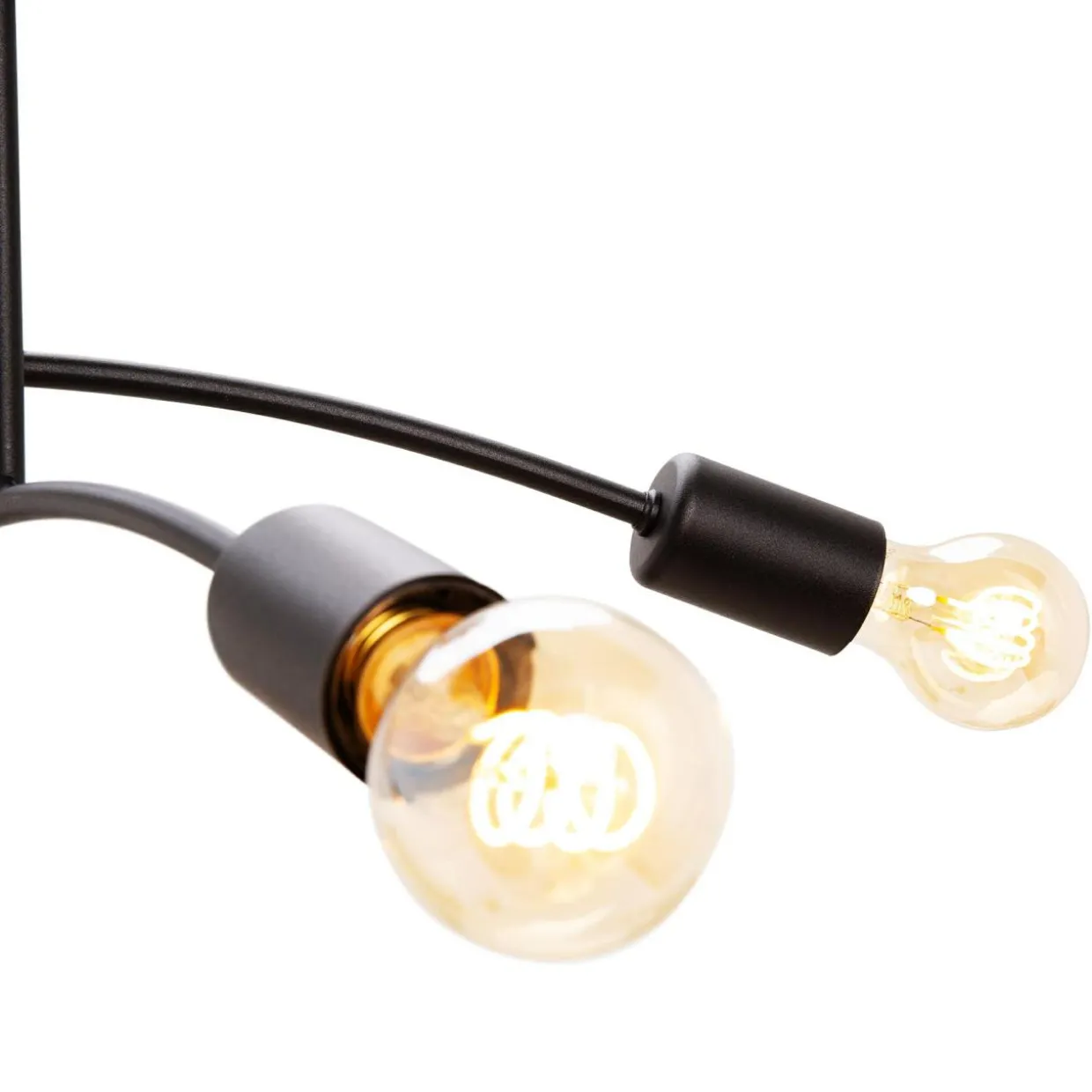 Lampa sufitowa loftowa czarna KORTE 4