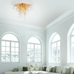 Lampa sufitowa miedźiana ICICLE 50x50 cm