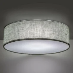 Lampa sufitowa okrągła szarozielona EARTH 60 cm