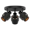 Lampa sufitowa 3-punktowa czarny mat SALERNO