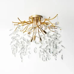 Lampa sufitowa złota CINDY 50 cm