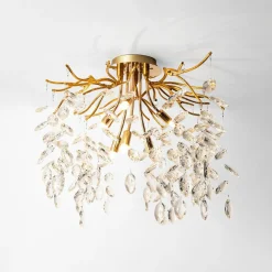 Lampa sufitowa złota CINDY 50 cm