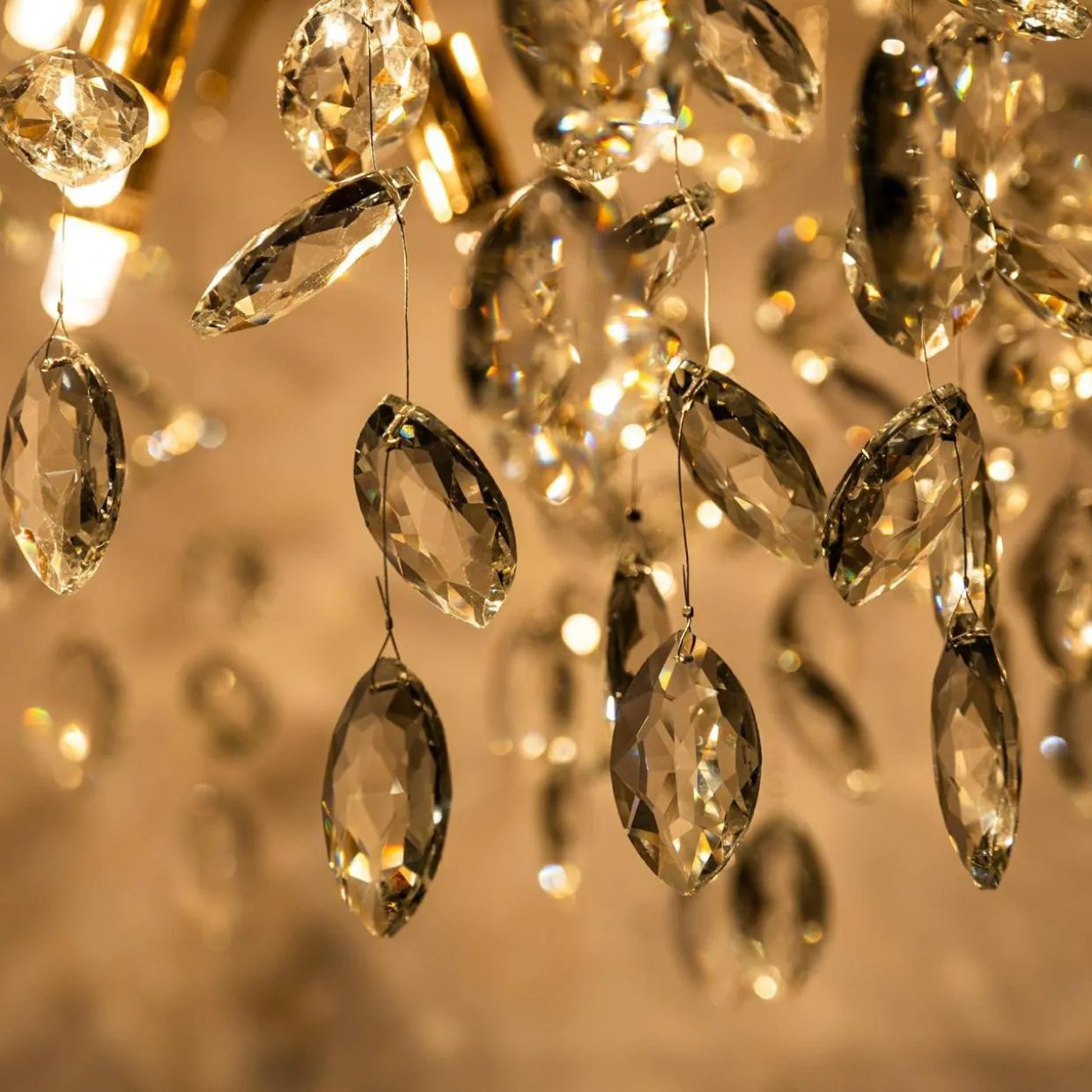 Lampa sufitowa złota CINDY 50 cm