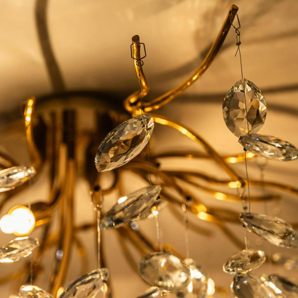 Lampa sufitowa złota CINDY 50 cm