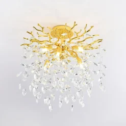 Lampa sufitowa złota CINDY 50 cm