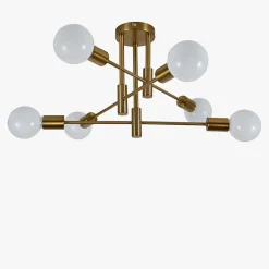 Lampa sufitowa złota DORADO 6