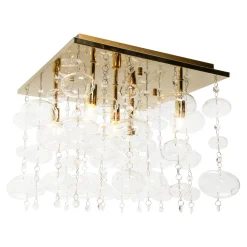 Lampa sufitowa złota ELLI