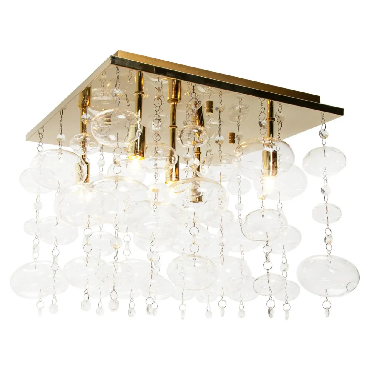 Lampa sufitowa złota ELLI