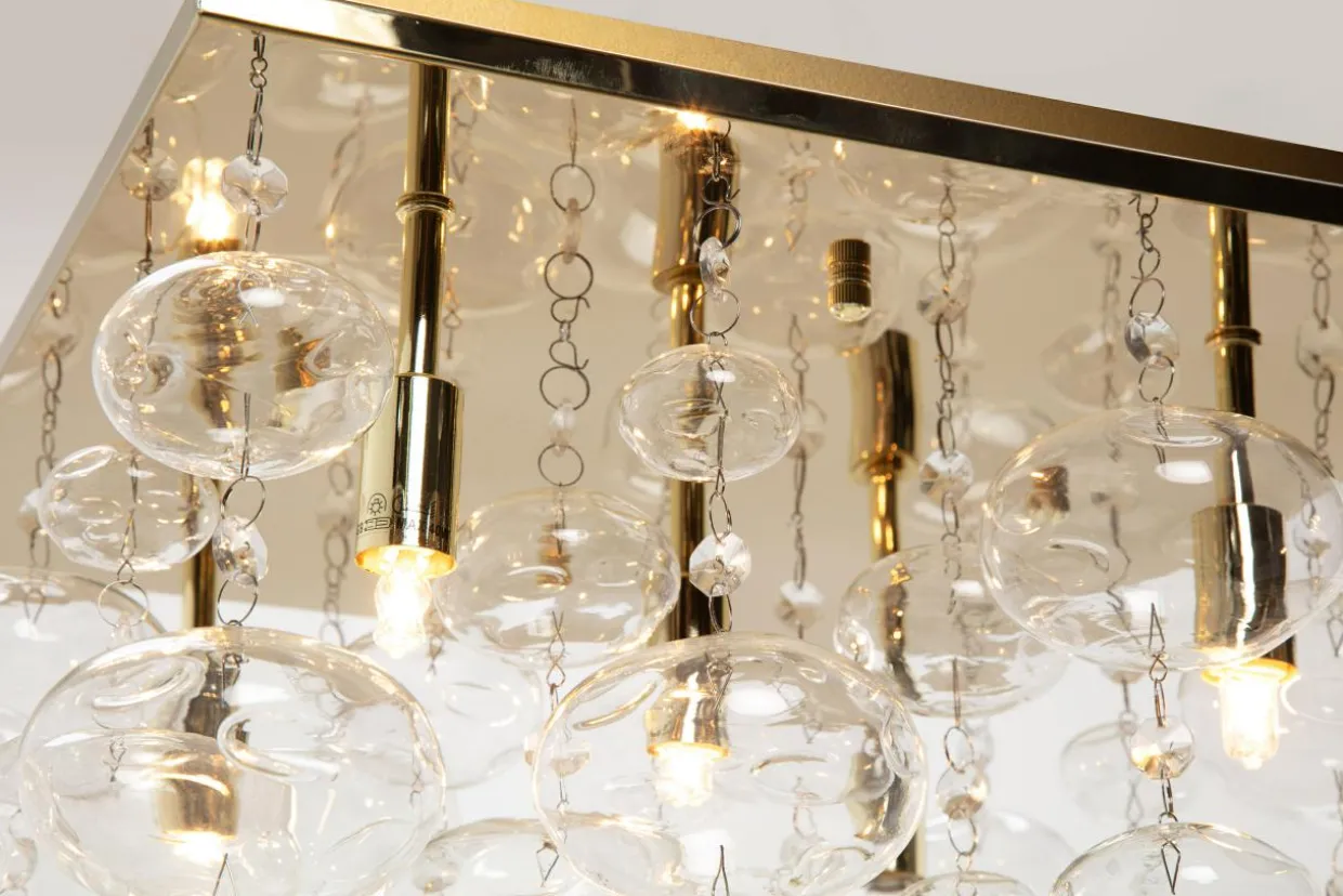 Lampa sufitowa złota ELLI