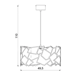 Lampa wiszaca czarna CAMO III
