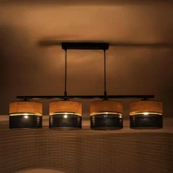 Lampa wisząca boho z abażurem NICOL IV