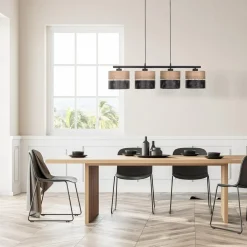 Lampa wisząca boho z abażurem NICOL IV