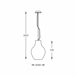 Lampa wisząca BRESSO P19066A-D28