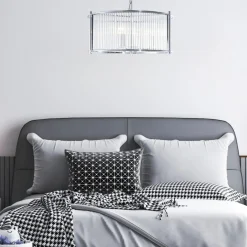 Lampa wisząca chrom MARMO 50 cm