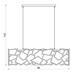 Lampa wisząca czarna CAMO IV
