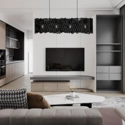 Lampa wisząca czarna CAMO IV