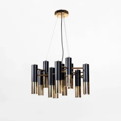 Lampa wisząca czarno-złota ORINO