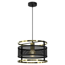 Lampa wisząca czarno-złota RIM