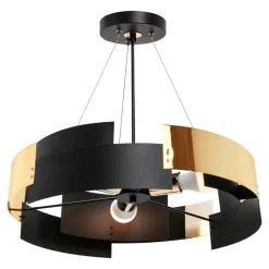 Lampa wisząca czarno-złota TORI