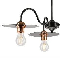 Lampa wisząca industrialna czarna ALICE 3