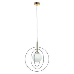 Lampa wisząca kula czarno-złota COSMO