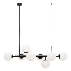 Lampa wisząca kule czarna MEFISTO 8