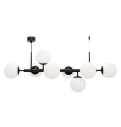 Lampa wisząca kule czarna MEFISTO 8
