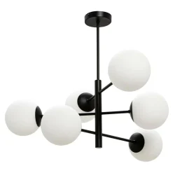 Lampa wisząca kule 6-punktowa czarna AURORA