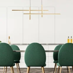 Lampa wisząca LED EDGE czarno-złota